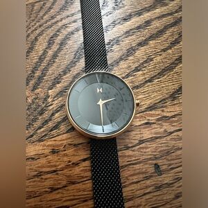 MVMT by Movado black w rose gold watch